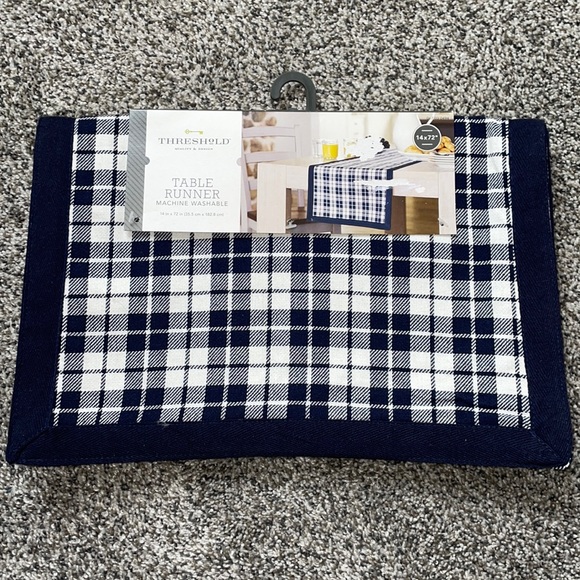 Threshold Quality Design Other - NWT. Table Runner.  14x72”. Blue/White.